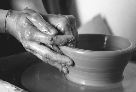 gbc Creta per modellare Naturale purissima. Diventa rossa dopo la cottura.