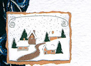 carta Carta personaizzata con cornice -silver blue christmas- DEC1025x100.
