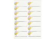 carta Etichette autoadesive in carta, SHADE, 38x99mm 14 etichette per foglio, adesivo permanente, angoli retti, per stampanti Ink-Jet, Laser e fotocopiatrici.