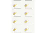 carta Etichette autoadesive in carta, SHADE, 70x72mm 8 etichette per foglio, adesivo permanente, angoli retti, per stampanti Ink-Jet, Laser e fotocopiatrici DEC1135x50