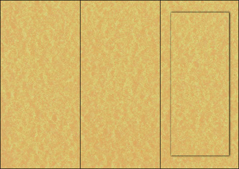 carta Cartoncino piegato in 3 tinta unita -parchment gold- per stampanti laser & inkjet. Foglio A4 piegabile in A5, 165gr x mq, personalizzata a tema.