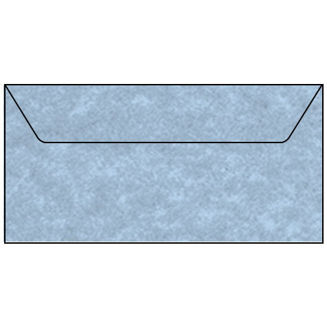 carta Busta 11x22cm -parchment blue- Per stampanti laser & inkjet. Formato DL (220x110mm), personalizzate a tema.