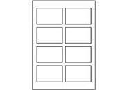 carta Biglietto da visita. bianco, 54x85mm DEC1723x10.