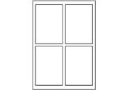 carta Cartoncino fotografico 9x13cm. white. 210gr DEC1725x50.