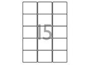 carta Etichette autoadesive in carta BIANCA,  50x59mm, white DEC1792x100.