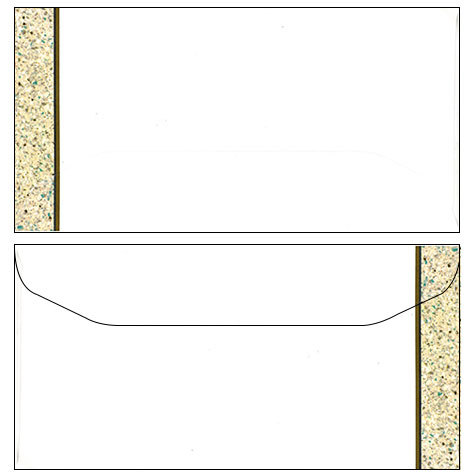 carta Busta 11x22cm -gold line- Per stampanti laser & inkjet. Formato DL (220x110mm), personalizzate a tema.