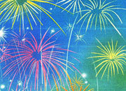 carta Carta personalizzata con soggetto -fireworks- per stampanti laser & inkjet. Formato a4 (21x29,7 cm), 95gr x mq, personalizzata a tema.