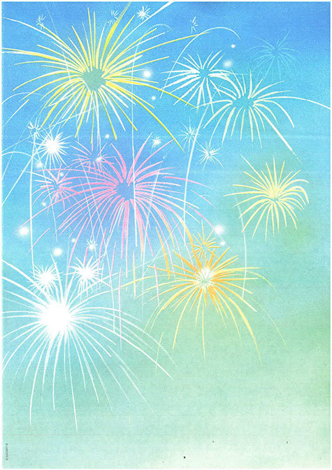 carta Carta personalizzata con soggetto -fireworks- per stampanti laser & inkjet. Formato a4 (21x29,7 cm), 95gr x mq, personalizzata a tema.