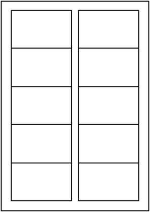 carta Biglietto da visita. bianco, A4. white per stampanti laser & inkjet. Da un  foglio A4 si ottengono 10 biglietti da visita 85x54mm, 250gr.