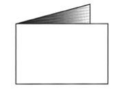 carta Biglietto da visita. bianco, 54x170mm per stampanti inkjet. Cartoncino fotografico trattato su entrambi i lati. Da un  foglio A4 si ottengono 4 biglietti da visita 170x54mm, che, piegati a met diventano 85x54mm, 200gr DEC336x12