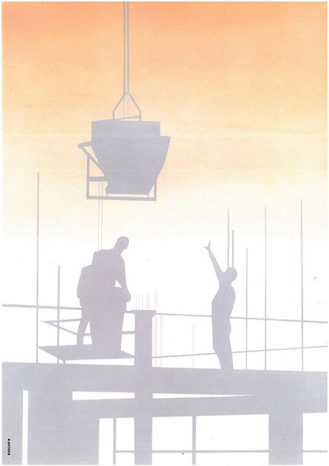 Carta personalizzata con soggetto -construction- DEC326Sx100 - immagine aggiuntiva