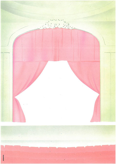 carta Carta personalizzata con soggetto -theatre- per stampanti laser & inkjet. Formato a4 (21x29,7 cm), 95gr x mq, personalizzata a tema.