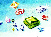 carta Carta personalizzata con soggetto -gems- per stampanti laser & inkjet. Formato a4 (21x29,7 cm), 95gr x mq, personalizzata a tema DEC333Sx100