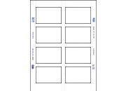 carta Cartoncino fotografico 54x85mm. white. 200gr dec335x6.