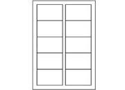 carta Biglietto da visita. bianco, 54x85mm. Angoli ARROTONDATI per stampanti laser & inkjet. Bordo liscio (anzich essere microperforati, i biglietti sono posti su un foglio A4 con adesivo removibile. Dopo la stampa possono essere facilmente staccati senza traccia di colla sul retro). Da un  foglio A4 si ottengono 10 biglietti da visita 85x54mm, 200gr.