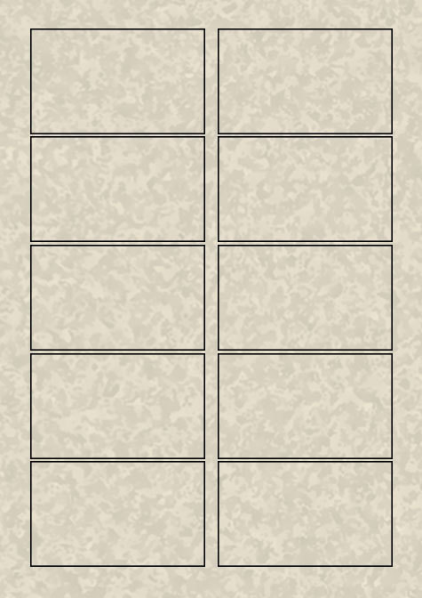 carta Biglietto da visita 54x85mm, in pergamena -champagne- Per stampanti laser & inkjet. Con bordo liscio (anzich essere microperforati, i biglietti sono posti su un foglio A4 con adesivo removibile. Dopo la stampa possono essere facilmente staccati senza traccia di colla sul retro). Da un  foglio A4 si ottengono 12 biglietti da visita 54x85mm.