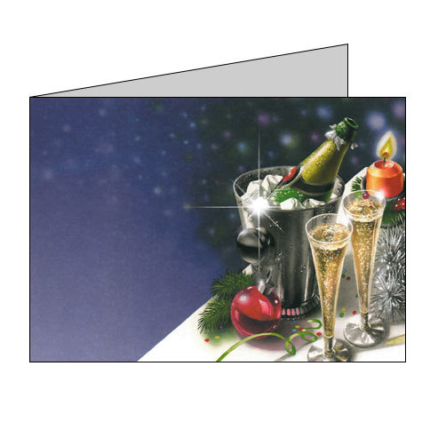 carta Biglietti di partecipazione a tema natalizio -christmas ice bucke- per stampanti laser & inkjet. 50 partecipazioni + 50 buste + 56 etichette per buste,  formato a4 (21x29,7 cm), 135 gr x mq personalizzato a tema.