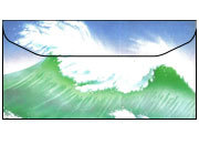 carta Busta 11x22cm -sea- Per stampanti laser & inkjet. Formato DL (220x110mm), personalizzate a tema DEC36x25