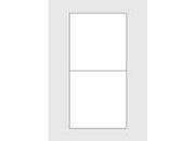 carta 12 copertine DOPPIE per custodie di CD, white, 200gr inkjet. Cartoncino fotografico trattato su entrambi i lati. Da un  foglio A4 si ottiene 1 copertina anteriore per custodia CD 12x24cm che piegata a met� misura 12x12cm (Jewel case). DEC3x50