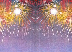 carta Cartoncino piegato in 3 con soggetto -pyros- per stampanti laser & inkjet. Foglio A4 piegabile in A5, 165gr x mq, personalizzata a tema DEC461x70