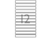 carta Etichette autoadesive in carta BIANCA, 17x145mm DEC4837x30.