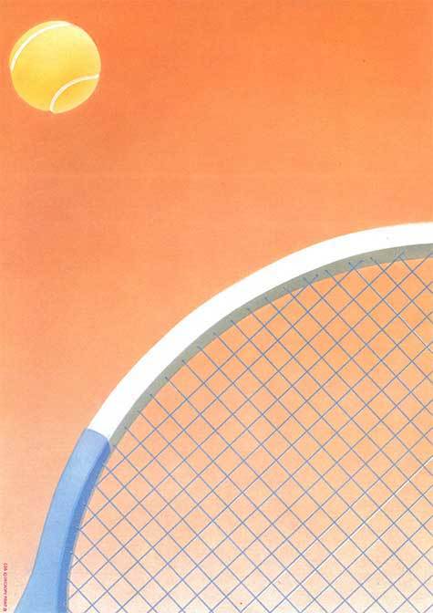 carta Soggetto. tennis. carta 95gr. personalizzata a tema per stampanti laser & inkjet. formato A3 (29,7x42 cm), 95gr x mq, tennis.