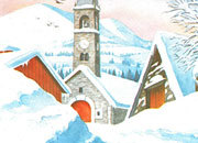 carta Carta personalizzata con soggetto -white village- per stampanti laser & inkjet. Formato a4 (21x29,7 cm), 95gr x mq, personalizzata a tema DEC636x100