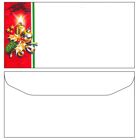 carta Buste 11x22cm, golden christmas, 100gr laser & inkjet. Buste DL (220x110mm), golden christmas.