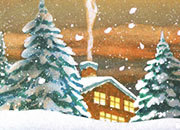 carta Carta personalizzata con soggetto -christams refuge- per stampanti laser & inkjet. Formato a4 (21x29,7 cm), 95gr x mq, personalizzata a tema DEC682x100