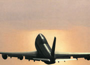 carta Carta personalizzata con soggetto -Night Flight- per stampanti laser & inkjet. Formato a4 (21x29,7 cm), 95gr x mq, personalizzata a tema DEC714x100