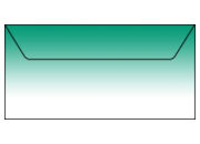 carta Busta 11x22cm -emerald green- Per stampanti laser & inkjet. Formato DL (220x110mm), personalizzate a tema DEC7x25