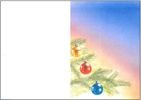 carta Formato A4, christmas tree, 135gr laser & inkjet. Piegati in 2, christmas tree.