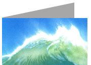 carta cartoncino piegato in 2 con soggetto -sea- per stampanti laser & inkjet. Foglio A4 piegabile in A5, 165gr x mq, personalizzata a tema DEC874x70