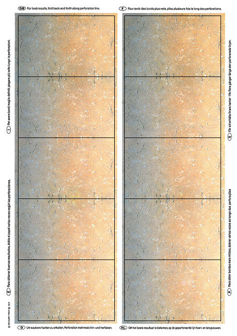 carta Biglietto da visita 54x85mm -granite- per stampanti laser & inkjet. Da un  foglio A4 si ottengono 10 biglietti da visita 85x54mm.