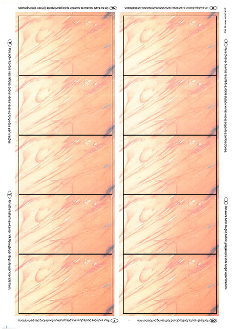 carta Biglietto da visita 54x85mm -marble- per stampanti laser & inkjet. Da un  foglio A4 si ottengono 10 biglietti da visita 85x54mm.