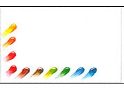 carta Biglietto da visita 54x85mm, cornice -palette- DEC955x50.