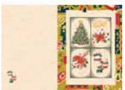 carta Biglietti di partecipazione a tema natalizio -copper christmas border- per stampanti laser & inkjet. 50 partecipazioni + 50 buste + 56 etichette per buste,  formato a4 (21x29,7 cm), 135 gr x mq personalizzato a tema.