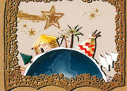 carta Biglietti di partecipazione a tema natalizio -world tour- DEC1038.