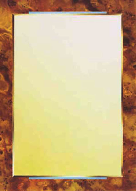 carta Carta personalizzata con cornice -noce- per stampanti laser & inkjet. Formato a4 (21x29,7 cm), 95gr x mq, personalizzata a tema.