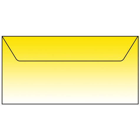 carta Busta 11x22cm -process yellow- Per stampanti laser & inkjet. Formato DL (220x110mm), personalizzate a tema.