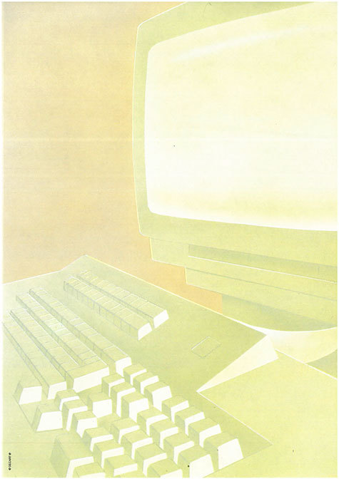 carta Carta personalizzata con soggetto -computer- per stampanti laser & inkjet. Formato a4 (21x29,7 cm), 95gr x mq, personalizzata a tema.
