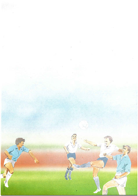 carta Carta personalizzata con soggetto -football- per stampanti laser & inkjet. Formato a4 (21x29,7 cm), 95gr x mq, personalizzata a tema.