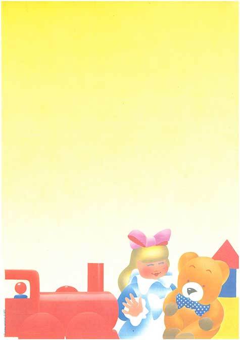carta Carta personalizzata con soggetto -toys- per stampanti laser & inkjet. Formato a4 (21x29,7 cm), 95gr x mq, personalizzata a tema.