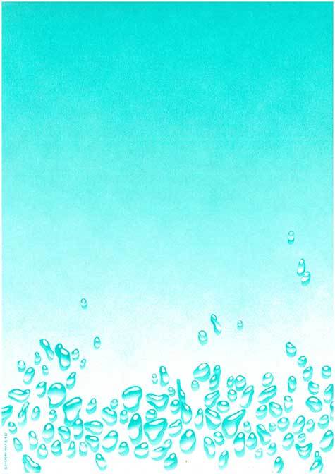 carta Carta personalizzata con soggetto -waterdrop- per stampanti laser & inkjet. Formato a4 (21x29,7 cm), 95gr x mq, personalizzata a tema.