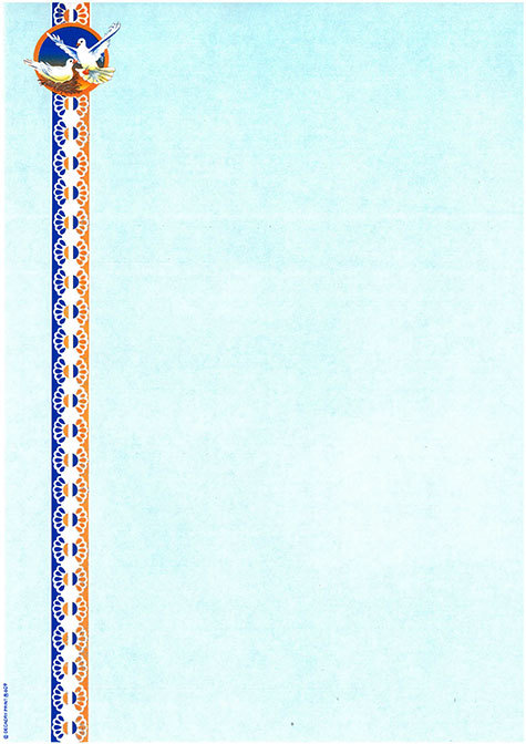 carta Carta personalizzata con soggetto -dove- per stampanti laser & inkjet. Formato a4 (21x29,7 cm), 95gr x mq, personalizzata a tema.