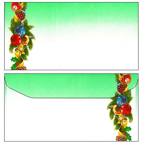 carta Buste 11x22cm, christmas ornament, 100gr laser & inkjet. Buste DL (220x110mm), christmas ornaments.