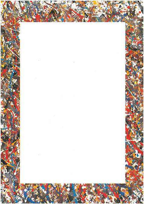 carta Carta personalizzata con cornice -jackson- per stampanti laser & inkjet. Formato a4 (21x29,7 cm), 95gr x mq, personalizzata a tema.