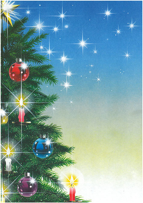 carta Carta personalizzata con soggetto -christmas light- per stampanti laser & inkjet. Formato a4 (21x29,7 cm), 95gr x mq, personalizzata a tema.