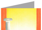 carta cartoncino piegato in 2 con soggetto -theatre- per stampanti laser & inkjet. Foglio A4 piegabile in A5, 165gr x mq, personalizzata a tema DEC852x70