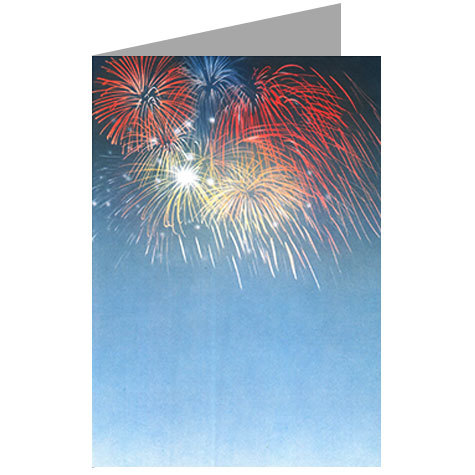 carta cartoncino piegato in 2 con soggetto -pyros- per stampanti laser & inkjet. Foglio A4 piegabile in A5, 165gr x mq, personalizzata a tema.